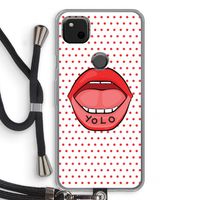 Yolo Denise: Pixel 4a Transparant Hoesje met koord
