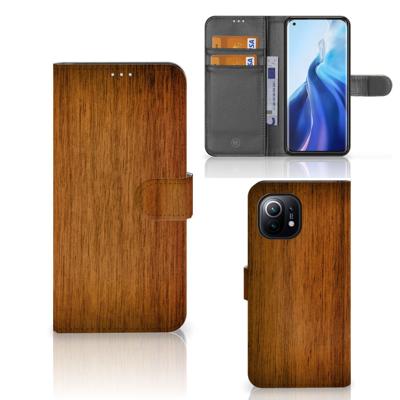 Xiaomi Mi 11 | Book Style Case | Donker Hout