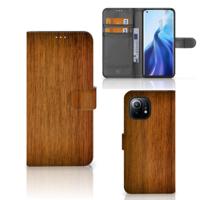 Xiaomi Mi 11 | Book Style Case | Donker Hout
