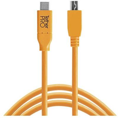 Tether Tools USB-kabel USB 2.0 USB-C stekker, USB-micro-B stekker 4.60 m Oranje CUC2515-ORG