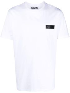 Moschino logo-appliqué cotton T-shirt - Blanc