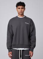 Off The Pitch Raw Edge Panel Sweater Heren Grijs - Maat L - Kleur: Grijs | Soccerfanshop