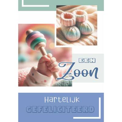 Wenskaarten Geboorte zoon pak a 10 Wenskaarten Geboorte zoon pak a 10