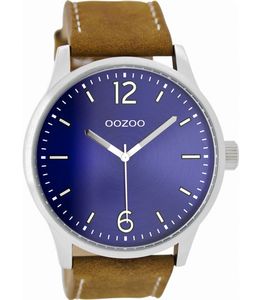 OOZOO Timepieces Horloge Bruin/Blauw | C9046