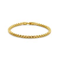 Stijlvolle 14k Geelgouden Venetiaanse Schakelarmband - 4.3mm, 21cm