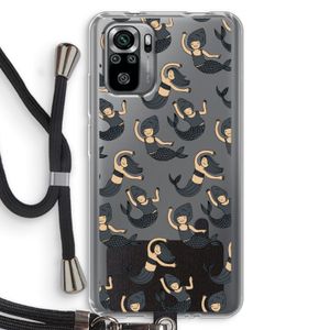 Zeemeermin: Xiaomi Redmi Note 10S Transparant Hoesje met koord