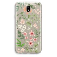 Botanical sweet flower heaven: Samsung Galaxy J7 (2017) Transparant Hoesje