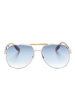 Marc Jacobs Eyewear lunettes de soleil HR308 à monture pilote - Bleu