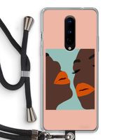 Orange lips: OnePlus 8 Transparant Hoesje met koord