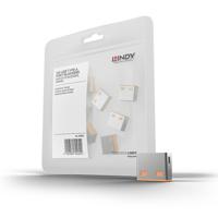 Lindy 40463 poortblokker USB Type-A Oranje Acrylonitrielbutadieenstyreen (ABS) 10 stuk(s)