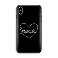 Friends heart black: iPhone X Tough Case