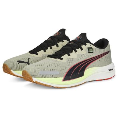 PUMA Hardloopschoenen Velocity Nitro 2 First Mile - Pebble Gray/Oranje/Zwart
