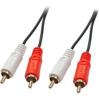 Lindy 35662 3m 2 x RCA 2 x RCA Zwart, Rood, Wit audio kabel