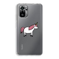 Eenhoorn: Xiaomi Redmi Note 10S Transparant Hoesje