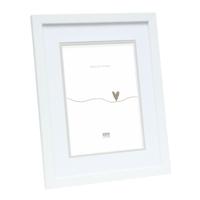 Deknudt Fotokader in wit met passe-partout 13x18 S43AK1