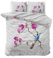Sleeptime Dekbedovertrek Magnolia met Vogels - Wit - Microvezel-Lits-jumeaux (240 x 200/220 cm) Sleeptime Dekbedovertrek Magnolia met Vogels - Wit - Microvezel-Lits-jumeaux (240 x 200/220 cm)