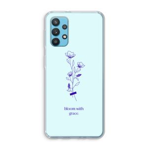 Bloom with grace: Samsung Galaxy A32 4G Transparant Hoesje