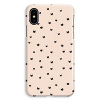 Kleine kattenkopjes: iPhone XS Max Volledig Geprint Hoesje
