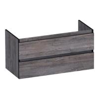 Brauer Joy Edge - Onderkast - 100 cm - met 2 Softclose Lades Greeploos en 1 Sifon Uitsparing - Driftwood