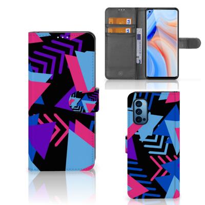 OPPO Reno 4 Pro 5G | Book Case | Funky Triangle | Portemonnee hoesje