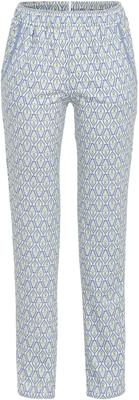 Grafisch patroon pyjamabroek blauw