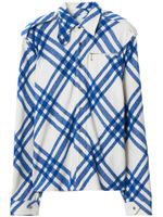 Burberry chemise en laine mélangée à motif Vintage Check - Blanc - thumbnail