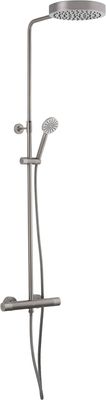 Ben Engraved Line regendoucheset Ø25cm gunmetal pvd