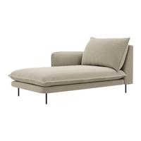 Cosmopolitan Design Vienna Chaise Longue Links - Linnen - Beige