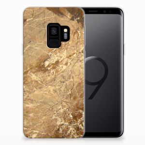 Samsung Galaxy S9 TPU Siliconen Hoesje Marmer Creme