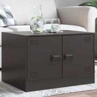 Salontafel 67x50x44 cm staal zwart