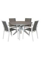 Qopps Zinza tuintafel met Waldi stapelbare tuinstoel