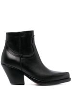 Sonora bottines en cuir 70 mm - Noir