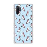 Eenhoorns overal: Samsung Galaxy Note 10 Plus Transparant Hoesje