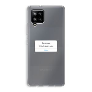 Reminder: Samsung Galaxy A42 5G Transparant Hoesje