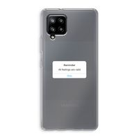 Reminder: Samsung Galaxy A42 5G Transparant Hoesje