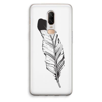 Pluim: OnePlus 6 Transparant Hoesje