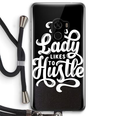 Hustle Lady: Xiaomi Mi Mix 2 Transparant Hoesje met koord