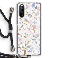 Terrazzo N°8: Sony Sony Xperia 10 III Transparant Hoesje met koord
