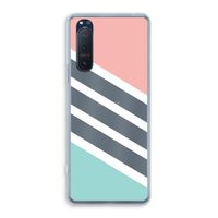 Strepen pastel: Sony Xperia 5 II Transparant Hoesje
