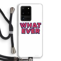 Whatever: Samsung Galaxy S20 Ultra Transparant Hoesje met koord