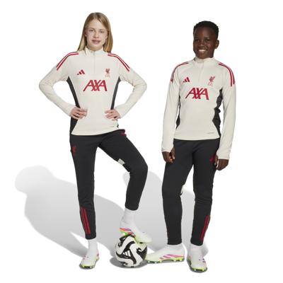 adidas Liverpool Trainingspak 1/4-Zip 2025-2026 Kids Wit Zwart Rood