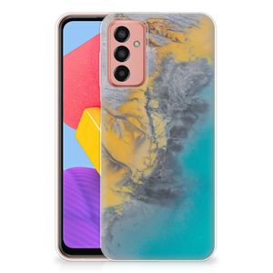 Samsung Galaxy M13 | M23 TPU Siliconen Hoesje Marble Blue Gold