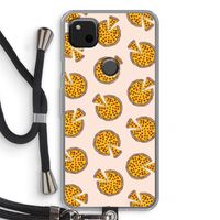 You Had Me At Pizza: Pixel 4a Transparant Hoesje met koord