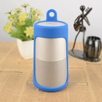 Draagbare schokbestendige silica gel Bluetooth Speaker beschermhoes voor Bose SoundLink revolve (blauw)