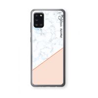 Marmer in stijl: Samsung Galaxy A31 Transparant Hoesje