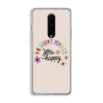 Happy days: OnePlus 8 Transparant Hoesje