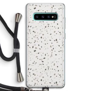 Terrazzo N°14: Samsung Galaxy S10 Plus Transparant Hoesje met koord