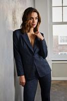 Helena Hart Blazer Ziggy Lano Tweed 7645twe Blazers Marine