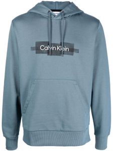 Calvin Klein hoodie à logo imprimé - Bleu