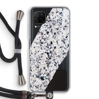 Gespikkelde marmer: Huawei P40 Lite Transparant Hoesje met koord